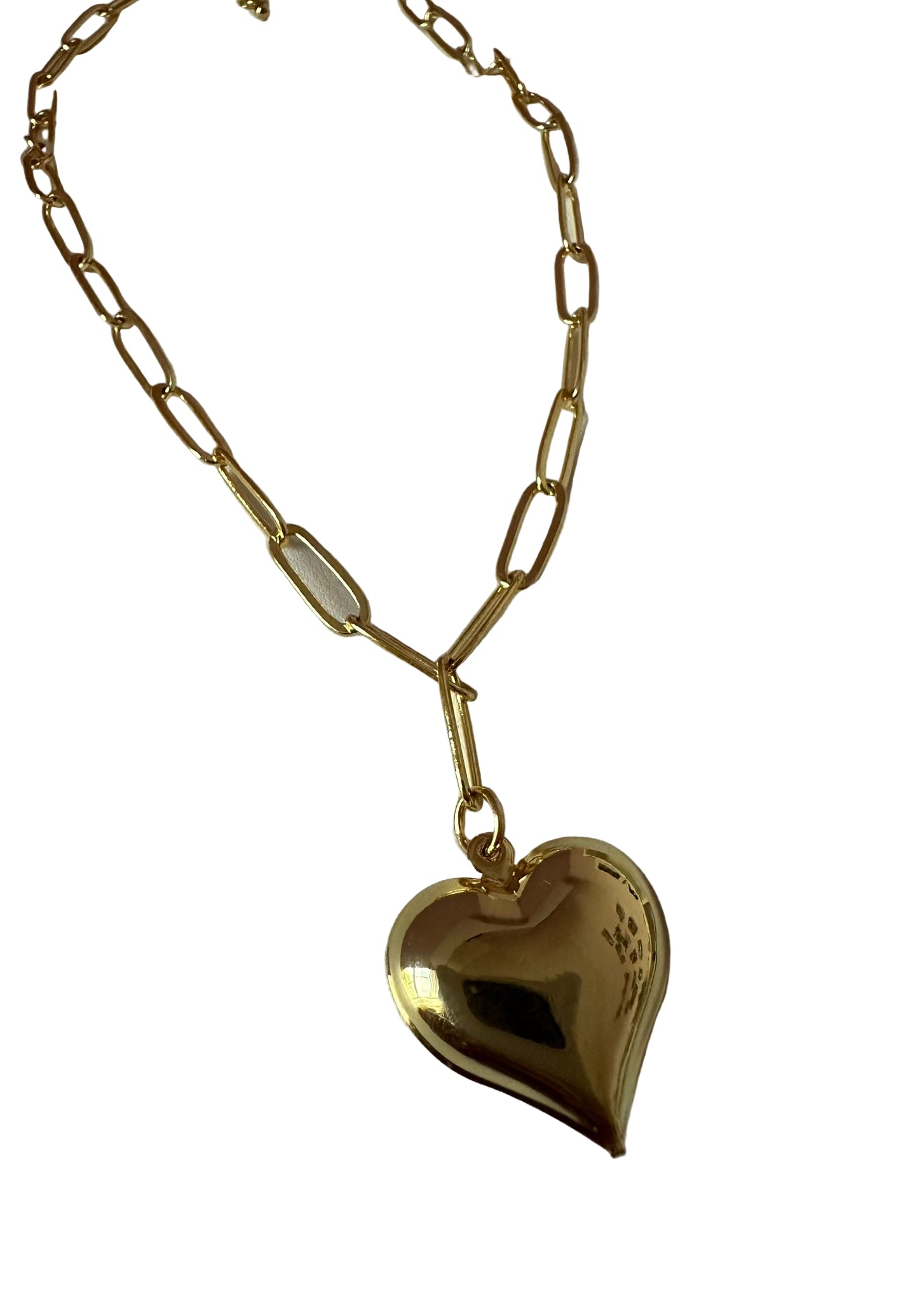Single Heart clip necklace – sunshineaccessoriesstore